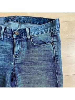 MADEWELL Sz 24 Denim Whiskered Straight Leg